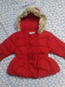 Cute Red Padded Kids Jacket