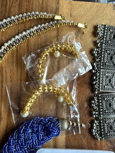 5 Necklace Combo+ 2 earrings set