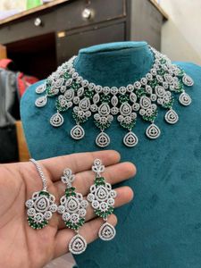American Diamond Jewellery Set