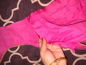 Elegant Pink Saree with Embroidery