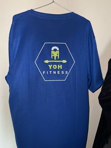 FITNESS BLUE TSHIRT HIGH QUALITY