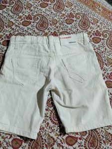 White Denim Shorts