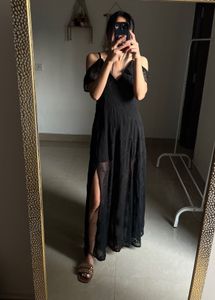 OFF SHOULDER  BLACK MAXI DRESS
