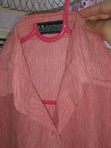 Salmon Pink Formal Shirt