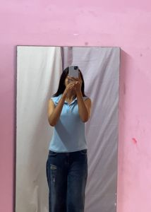 Beautifull Sky Bluee Top At Very Low Price🤩