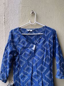Beautiful 😍 Blue Printed Kurta ❤️