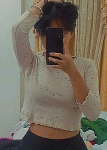 Cute Printed Crop Top