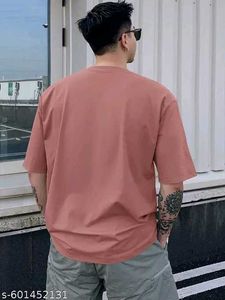 Men Cotton Blend Oversize Tshirts