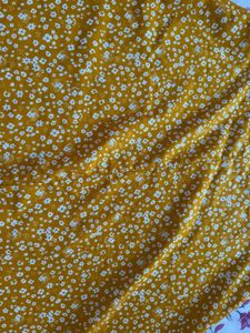 Floral Print Yellow sun  Dress