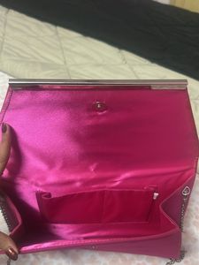 Dark Pink Sling Plus Clutch