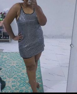 Sparkly Sleeveless Mini Dress