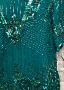 Sequin Embellished Teal Top