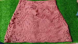 Floral Lace Mini Skirt