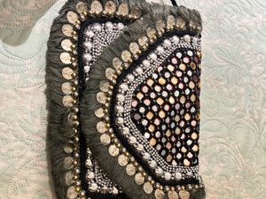 Black N Grey Silver Boho Sling Bag