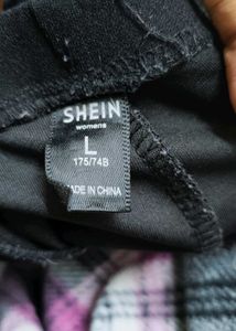 Shein Black Flare Leg Trousers