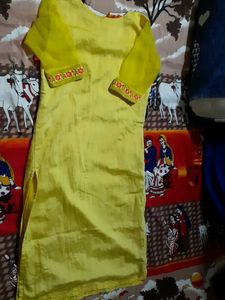 Elegant Yellow Kurta dupatta set