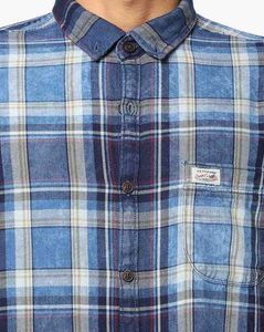 US POLO Blue Plaid Shirt