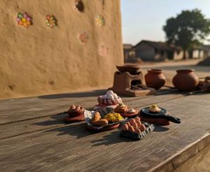 Miniature Clay Food Set