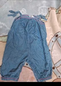 Cute Denim Like Rompers For Baby With Disney Tshir