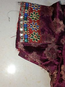 Purple Saree Only Once Used For Wedding