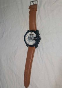 Diesel Watch with Brown Leather Band