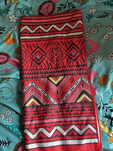 Red Aztec Print Blanket