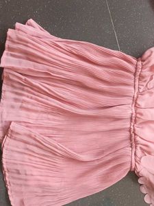 Blouson Style Pink Top