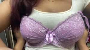 Padded Lace Lavender Bra