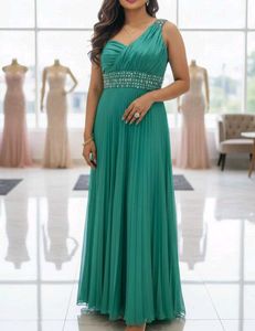 Elegant Green Ethnic Gown