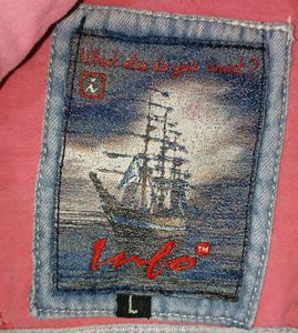 INFO MEN  DENIM T SHIRT LIKE NEW