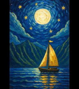 Starry Night Scene