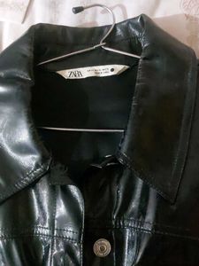 Zara Leather Black ⚫️ Jacket