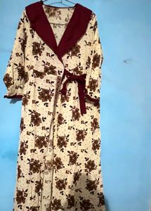 Floral Print Robe