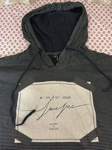 Striped Hoodie Top