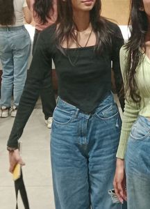 Black Corset Style Crop Top