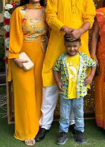 Indo western haldi outfit💛