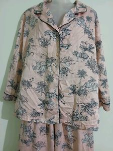 Tiger Print Pajama Set