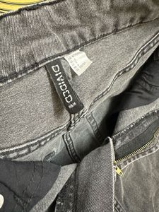 H&M Divided Grey Wash Skirt