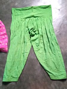 Pink &amp; Green Kurta Set