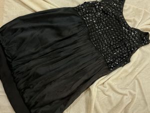 Black Studded Elegant Dress