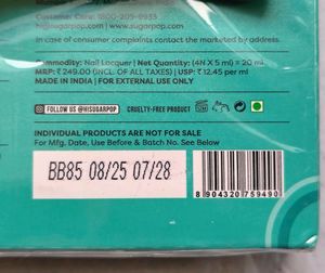 Sugar Pop 4 In 1 Nail Lacquer Kit