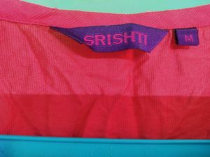 Beautiful CORAL kurta With Golden Thread Work