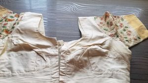 Pure Silk Blouse Embroidered On Sleeves