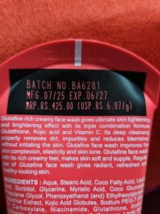 Glutafine Face Wash - Rich Creamy Skin