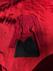 Red & Black co-ord set