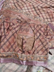 Elegant Checkered Saree