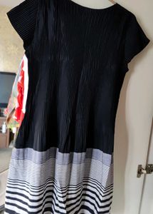 Pleated Black Dress