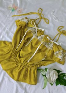 Spaghetti Strap Ruffle Top