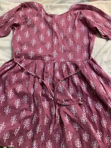 Cute Pink Floral Kurta