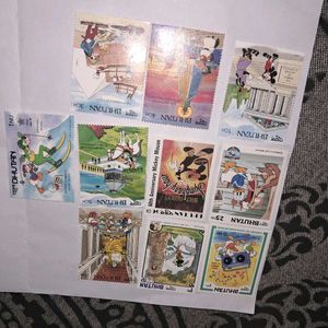 10 vintage Disney cartoon stamps